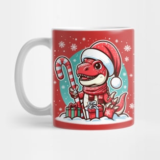 Christmas T-Rex Mug